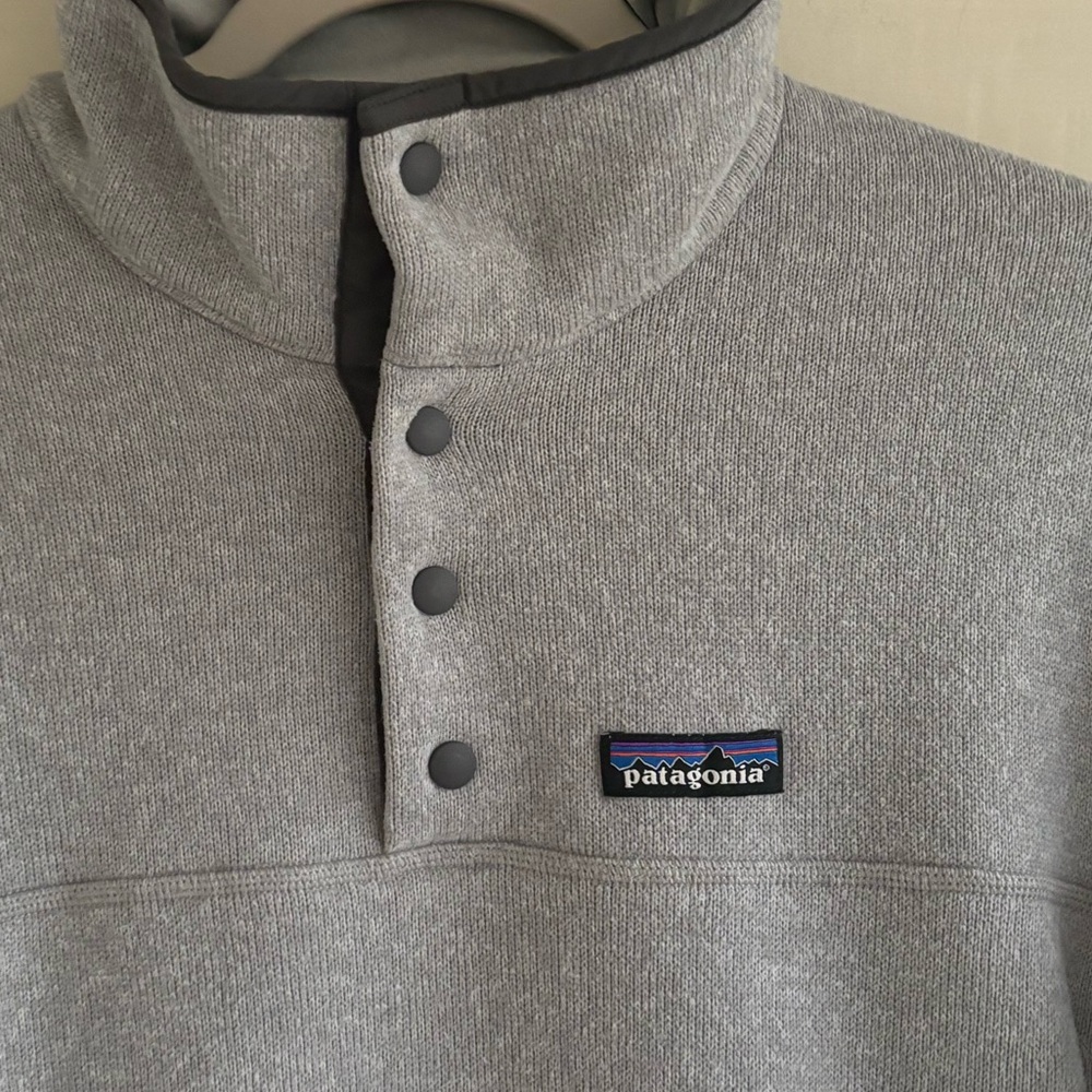 Patagonia Snap Button Better Sweater Gray Women’s Size Large - Picture 4 of 15